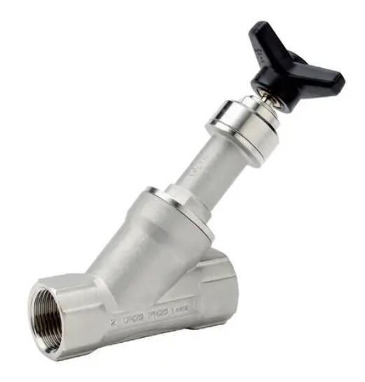 手动卫生级快装角座阀