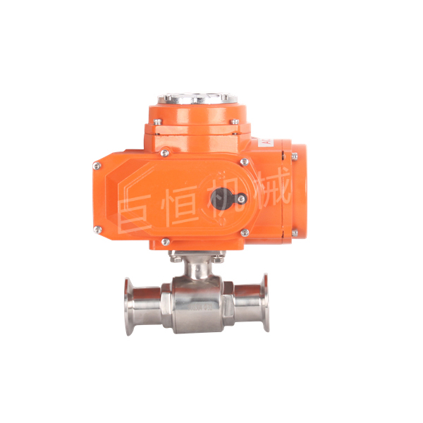 卫生级三片式电动球阀